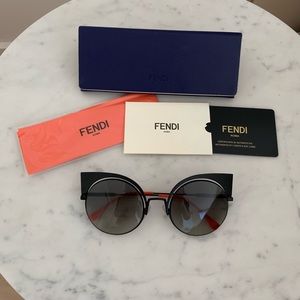 Fendi Accessories - Fendi Eyeshine Matte Black Sunglasses Fendi Accessories - Fendi Eyeshine Matte Black Sunglasses